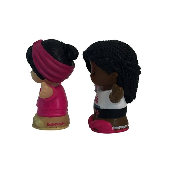 Fisher Price Little People Barbie Figures Astronaut African American Asian Girl - Picture 2 of 8